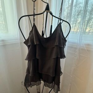 Lapis tiered ruffle blouse